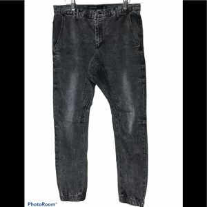 EST 19 black jean jogger with pockets 32